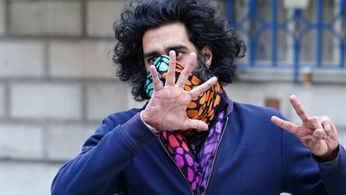 Nishil Patel arrives at City of London Magistrates' Court in London, as Sophie Ellis-Bextor is due to give evidence in her application for a stalking protection order against him. Picture date: Wednesday November 24, 2021.
